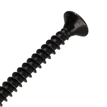 1 x VBA Vis bois agglo Tête fraisée Pozi N°3 6X60 Filetage total Acier zingué noir