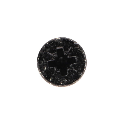 1 x VBA Vis bois agglo Tête fraisée Pozi N°3 6X60 Filetage total Acier zingué noir