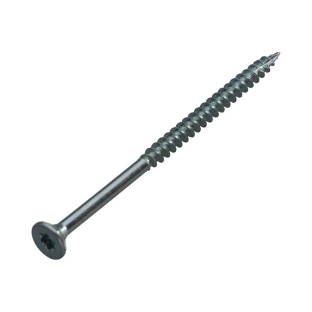 1 x Vis bois TEKOR Tête fraisée Cranté 4.5X70 Filetée sur 42 TORX T20 Acier zingué Pointe antifendage type 17