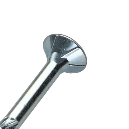1 x Vis charpente TEKOR Tête fraisée Cranté TORX T25 5X100 Filetée sur 50 Pointe antifendage type 17 Acier zingué