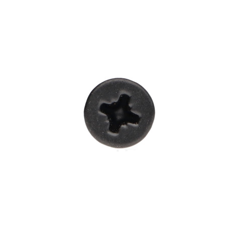 1 x VBA Vis bois agglo Tête fraisée Pozi N°2 4.5X35 Filetage total Acier zingué RAL9004 noir de sécurite 30%BRI