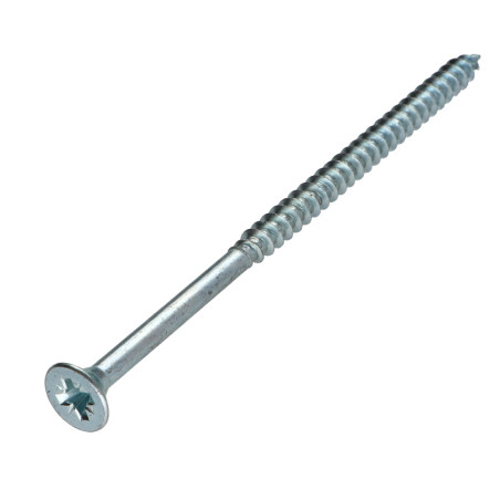 1 x VBA Vis bois agglo Tête fraisée Pozi N°2 5X120 Filetage partiel Acier zingué