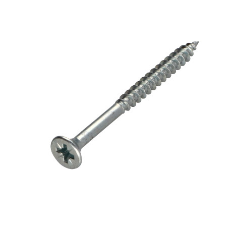 1 x VBA Vis bois agglo Tête fraisée Pozi N°2 5X60 Filetage partiel Acier zingué GLEITMO 627