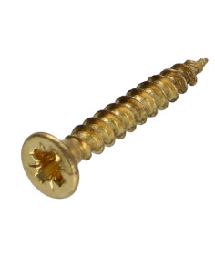 VBA Vis bois agglo Tête fraisée Pozi N°2 3.5X25 Filetage...