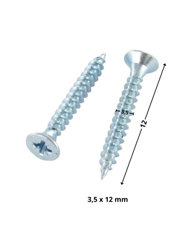 1 x VBA Vis bois agglo Tête fraisée Pozi N°2...