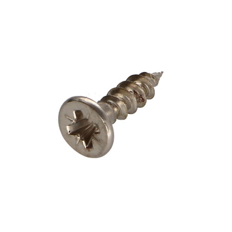 1 x VBA Vis bois agglo Tête fraisée Pozi N°2 4X16 Filetage total Acier chrome