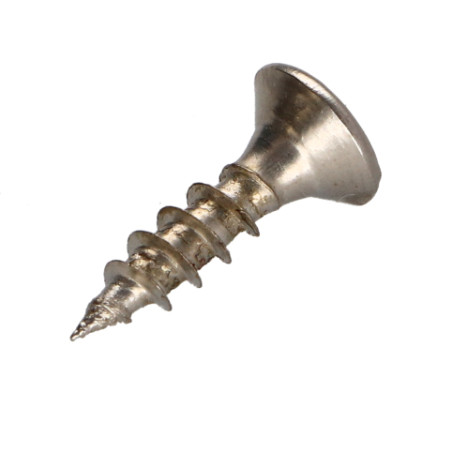 1 x VBA Vis bois agglo Tête fraisée Pozi N°2 4X16 Filetage total Acier chrome