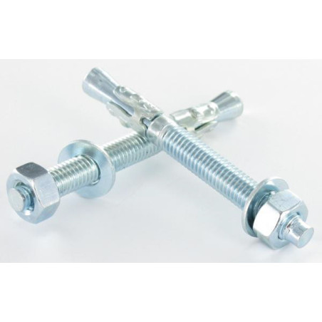 1 x Goujon Ancrage M6X60 Acier zingué
