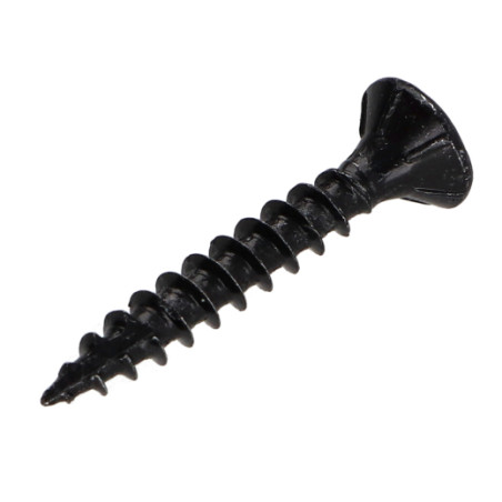 1 x VBA Vis bois agglo Tête fraisée TORX T20 4X40 Filetée sur 24 Acier zingué noir