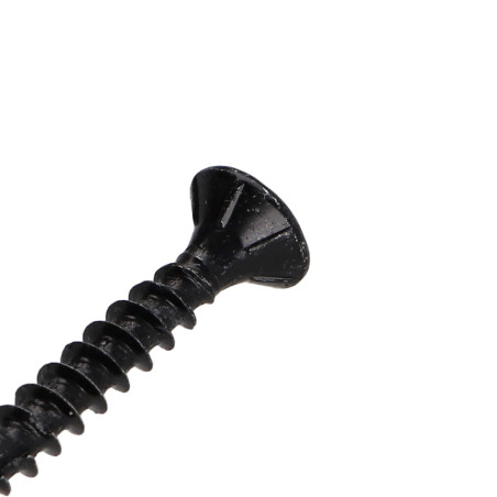 1 x VBA Vis bois agglo Tête fraisée TORX T20 4X40 Filetée sur 24 Acier zingué noir