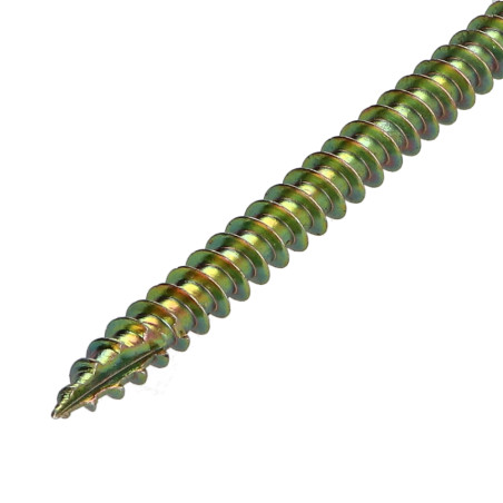 1 x Vis bois TEKOR Tête fraisée Cranté 6X140 Filetée sur 70 TORX T30 ZBCR3+ Pointe antifendage type 17