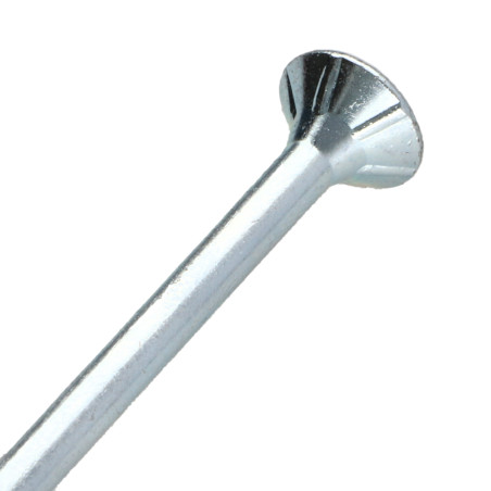 1 x Vis bois TEKOR Tête fraisée Cranté 6X140 Filetée sur 70 TORX T30 Acier zingué Pointe antifendage type 17