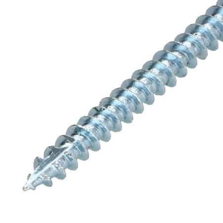 1 x Vis bois TEKOR Tête fraisée Cranté 6X140 Filetée sur 70 TORX T30 Acier zingué Pointe antifendage type 17