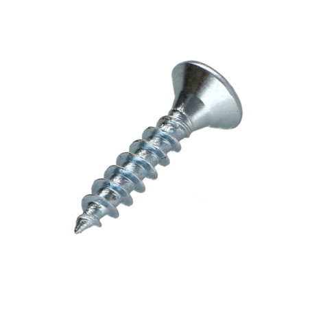 1 x VBA Vis bois agglo Tête fraisée Pozi N°1 2.5X20 Filetage total Acier zingué microvis