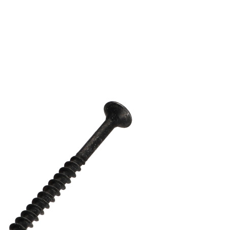 1 x VBA Vis bois agglo Tête fraisée Pozi N°2 5X80 Filetage partiel Acier zingué noir