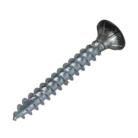 1 x Vis bois TEKOR Tête fraisée Cranté 5X40 TORX T25 Pointe antifendage type 17 SABLE RAL7016 gris anthracite