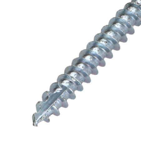 1 x Vis bois TEKOR Tête fraisée Cranté 5X40 TORX T25 Pointe antifendage type 17 SABLE RAL7016 gris anthracite