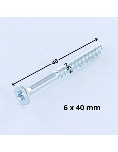 1 x VBA Vis bois agglo Tête fraisée TORX T25...