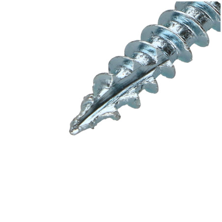 1 x Vis charpente TEKOR Tête fraisée Cranté TORX T25 5X40 Filetée sur 22 Pointe antifendage type 17 Acier zingué