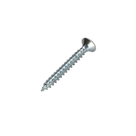 1 x VBA Vis bois agglo Tête fraisée Pozi N°2 4X30 Filetage total Acier zingué
