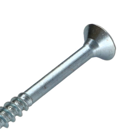 1 x VBA Vis bois agglo Tête fraisée Pozi N°2 5X90 Filetage partiel Acier zingué