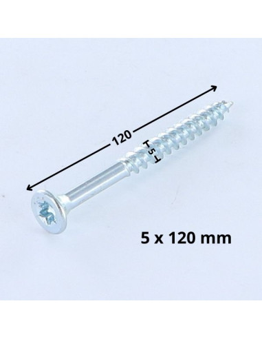 1 x VBA Vis bois agglo Tête fraisée TORX T25...