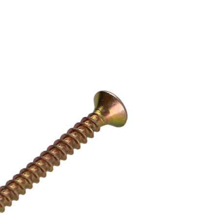 1 x VBA Vis bois agglo Tête fraisée Pozi N°2 3.5X35 Filetage total Bichromaté