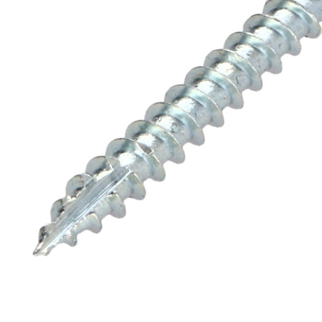 1 x Vis bois TEKOR Tête fraisée Cranté 3.5X35 Filetée sur 24 TORX T20 Acier zingué Pointe antifendage type 17