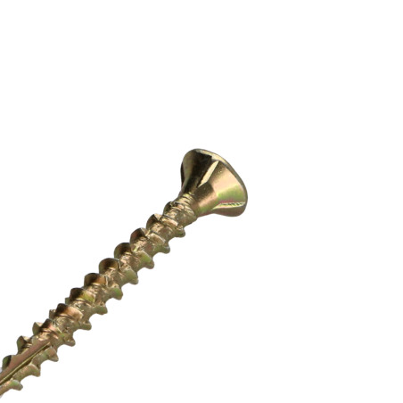 1 x Vis bois TEKOR Tête fraisée Cranté 4X45 Filetée sur 27 TORX T20 ZBCR3+ Pointe antifendage type 17