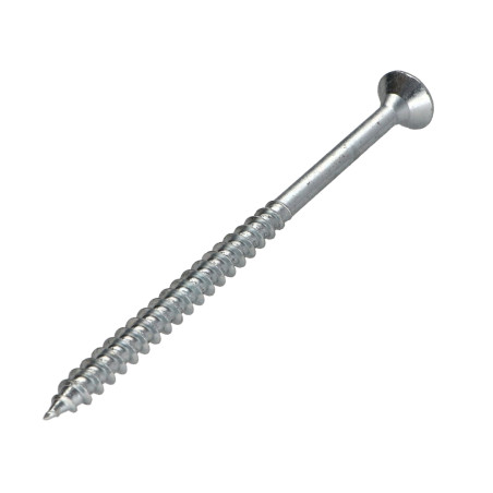 1 x VBA Vis bois agglo Tête fraisée Pozi N°2 5X100 Filetage partiel Acier zingué
