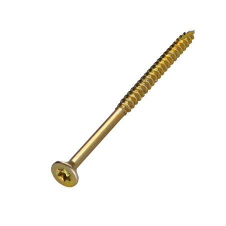 1 x Vis bois TEKOR Tête fraisée Cranté 4X70 Filetée sur 42 TORX T20 ZBCR3+ Pointe antifendage type 17