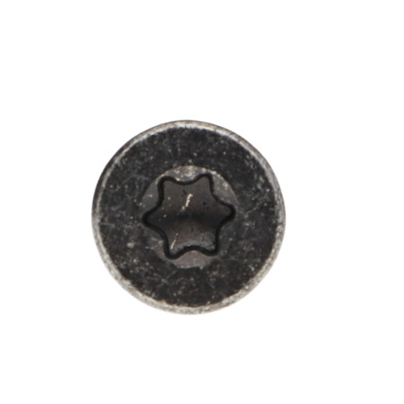 1 x Vis bois TEKOR Tête fraisée Cranté 6X70 Filetée sur 42 TORX T30 Acier zingué noir Pointe antifendage type 17