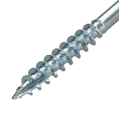 1 x Vis bois TEKOR Tête fraisée Cranté 5X45 Filetée sur 27 TORX T25 Acier zingué Pointe antifendage type 17