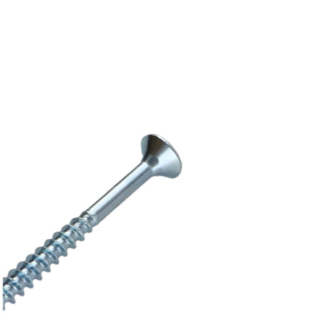 1 x VBA Vis bois agglo Tête fraisée Pozi N°2 3.5X45 Filetage partiel Acier zingué