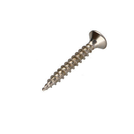1 x VBA Vis bois agglo Tête fraisée Pozi N°2 5X30 Filetage total Acier nickelé