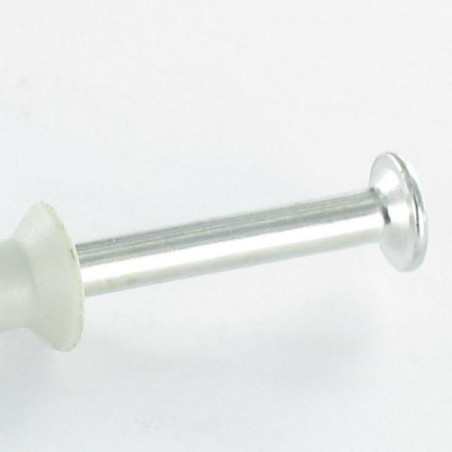 1 x Cheville Tête fraisée à clou Acier zingué 6X80