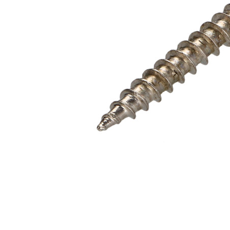 1 x VBA Vis bois agglo Tête fraisée Pozi N°2 5X30 Filetage total Acier nickelé