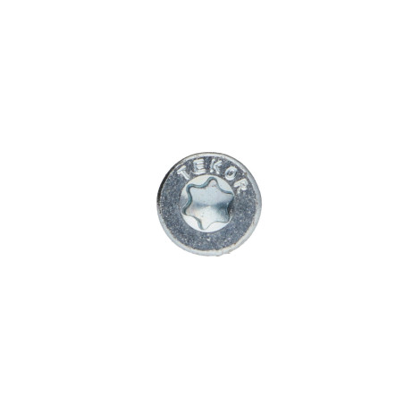 1 x Vis bois TEKOR Tête fraisée Cranté 4X40 Filetée sur 24 TORX T20 Diamètre de tête: 7 Acier zingué Pointe