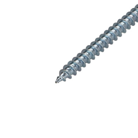 1 x VBA Vis bois agglo Tête fraisée Pozi N°2 5X55 Filetage total Acier zingué