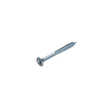 1 x VBA Vis bois agglo Tête fraisée Pozi N°2 4X45 Filetage partiel Acier zingué