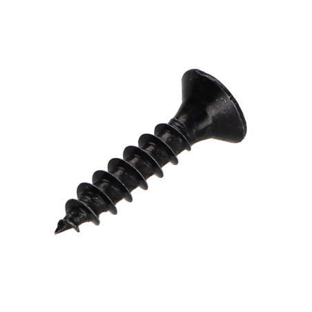 1 x VBA Vis bois agglo Tête fraisée Pozi N°2 3.5X25 Filetage total Acier zingué noir