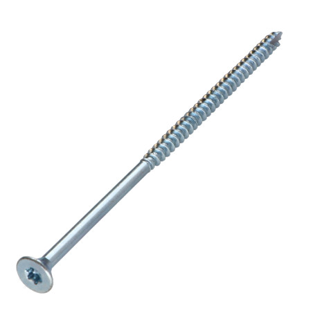 1 x Vis bois TEKOR Tête fraisée Cranté 5X120 Filetée sur 70 TORX T25 Acier zingué Pointe antifendage type 17