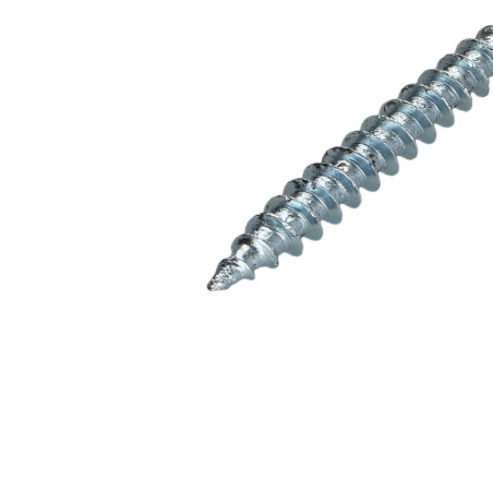 1 x VBA Vis bois agglo Tête fraisée Pozi N°2 4X60 Filetage partiel Acier zingué
