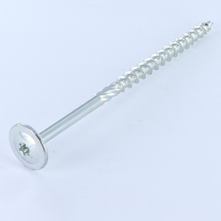 1 x VBA Vis bois agglo Tête disque TORX T25 5X100 Acier zingué