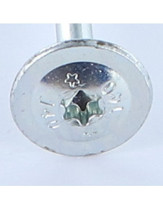 VBA Vis bois agglo Tête disque TORX T25 5X100 Acier zingué 2