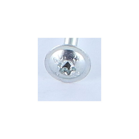 1 x VBA Vis bois agglo Tête disque TORX T25 5X100 Acier zingué