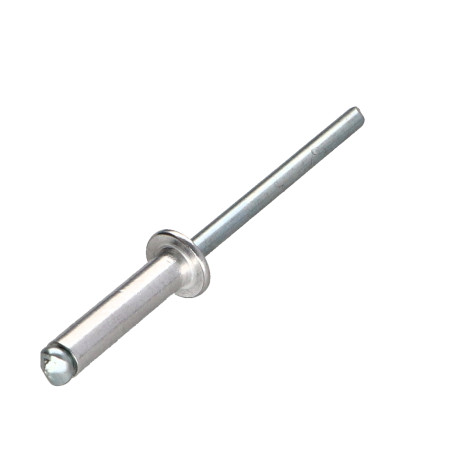 1 x Rivet aveugle Aluminium Tige acier 6X10 Tête plate