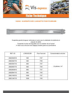Suspente Longue Sécable 1040 pour fourrure F47 2