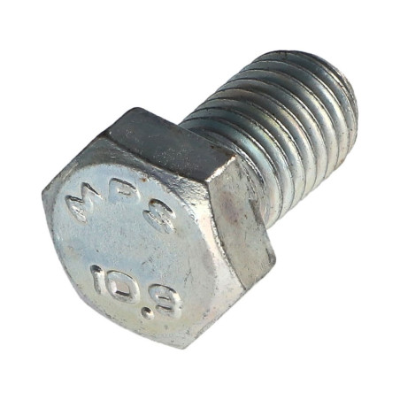 1 x Vis métaux Tête hexagonale TH Pas Gauche M6X10 Classe 10.9 acier geomet