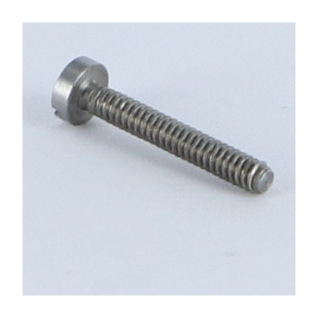1 x Vis métaux Tête cylindrique TC Fendue M1.6X16 Acier brut microvis
